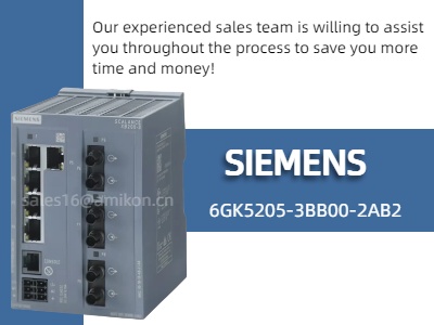 Siemens 6GK5205-3BB00-2AB2 سوئیچ اترنت مدیریت شده: شبکه قابل اعتماد برای برنامه های صنعتی