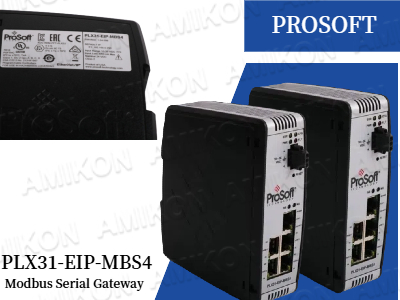 اتصال بی‌وقفه: قدرت درگاه سریال مدباس PROSOFT PLX31-EIP-MBS4