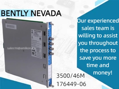 بهبود عملکرد ماشین آلات صنعتی با مانیتور هیدرو مانیتور Bently Nevada 3500/46M 176449-06